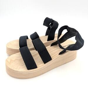 Lucky Brand Samella Platform Wedge Sandals Birds Of Paradise Size US11M EU42.5